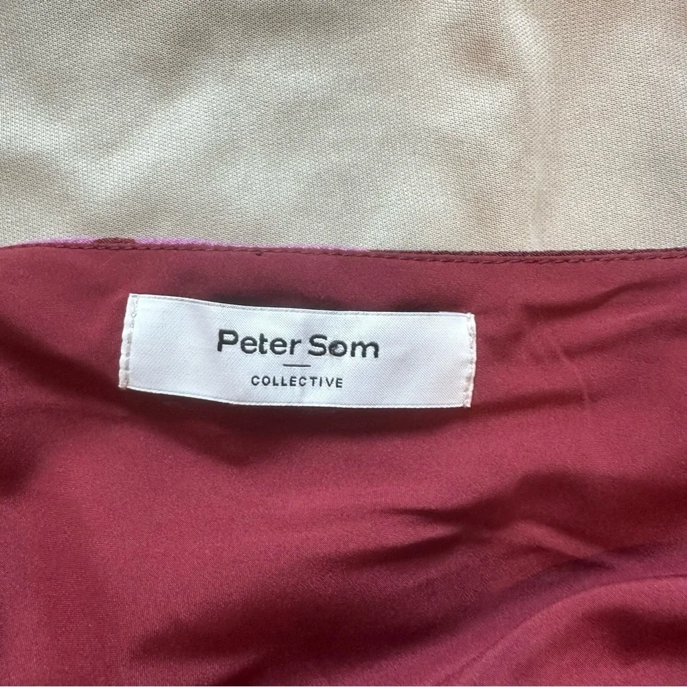 Peter Som Collective Floral Midi Square-neck Dress Womens size 8 maxi midi lined - Picture 6 of 10